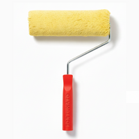 Rullo giallo in lana 25 cm con manico ergonomico