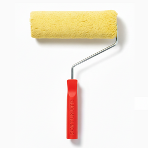 Rullo giallo in lana 25 cm con manico ergonomico