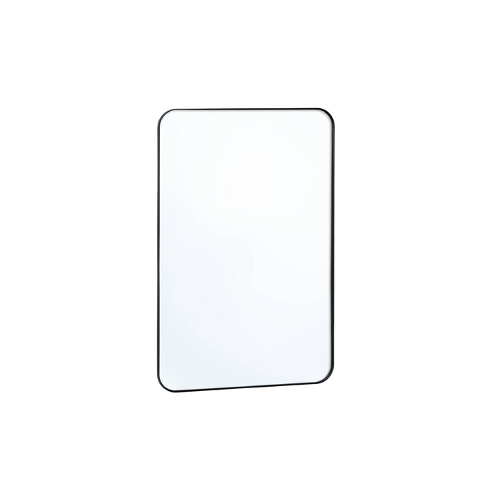 Specchio rettangolare acciaio, nero