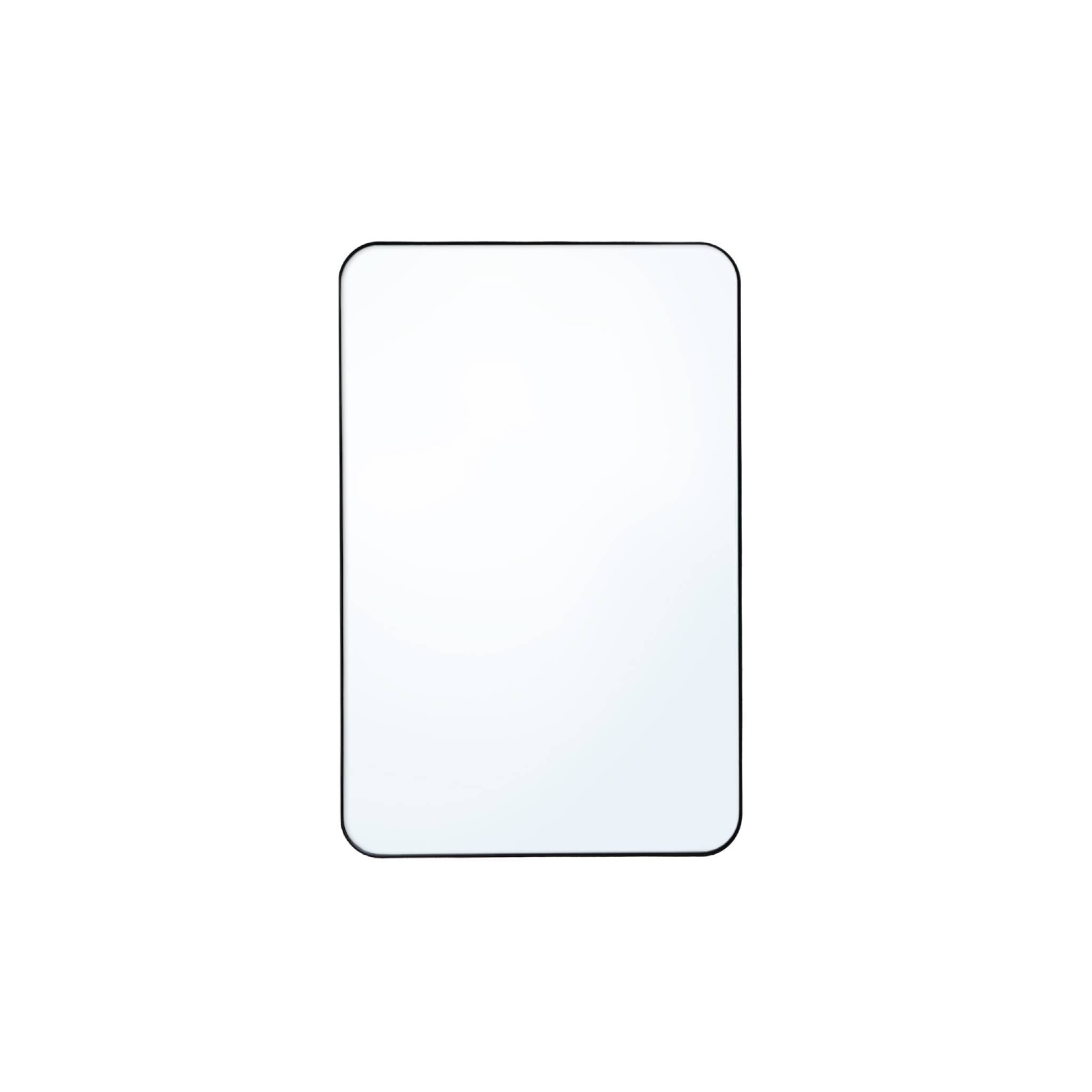 Specchio rettangolare acciaio, nero