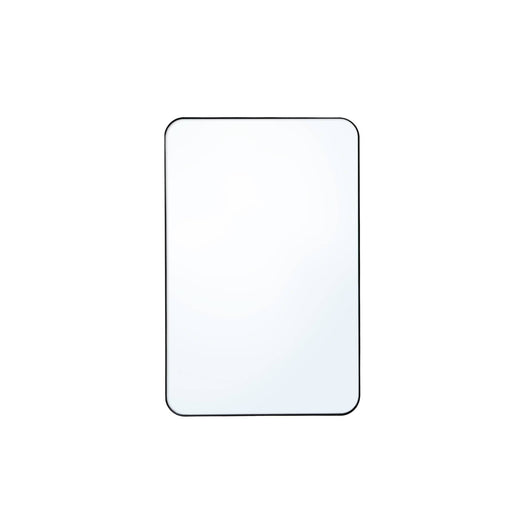 Specchio rettangolare acciaio, nero