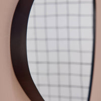 Specchio in metallo, nero