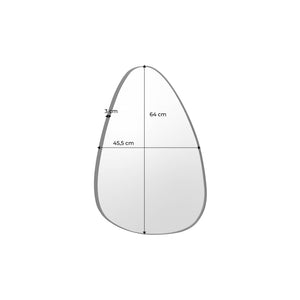 Specchio in metallo, nero