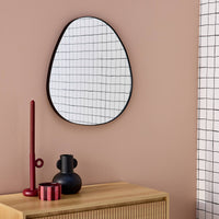 Specchio in metallo, nero