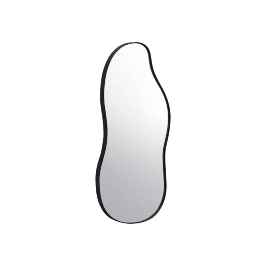 Specchio in metallo nero, nero