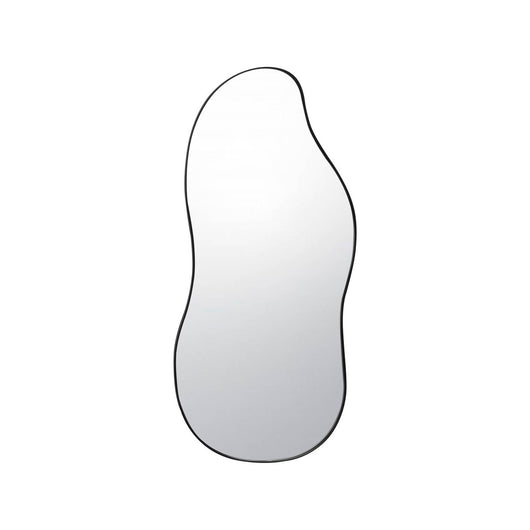 Specchio in metallo nero, nero