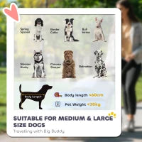 Passeggino per Cani, pieghevole, tetto apribile, cuscino, telaio in acciaio, Rosso/Nero