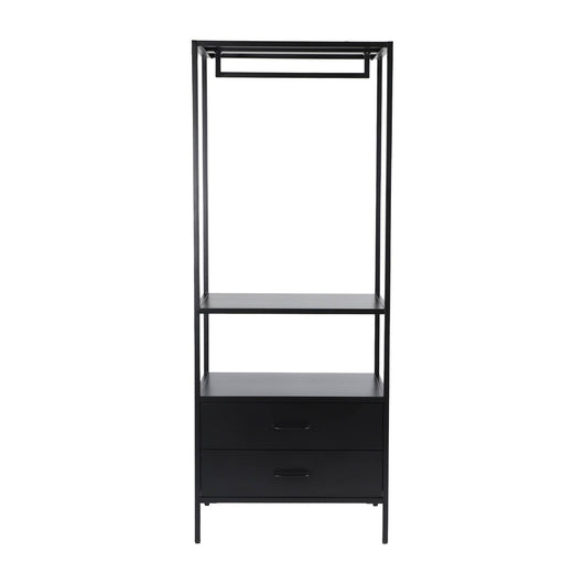 Mobile d'ingresso, appendiabiti in metallo con guardaroba e 2