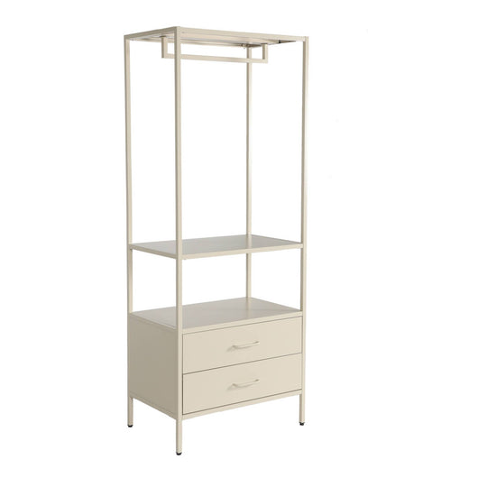 Mobile d'ingresso, appendiabiti in metallo con guardaroba e 2