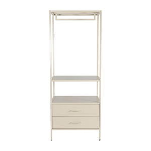 Mobile d'ingresso, appendiabiti in metallo con guardaroba e 2