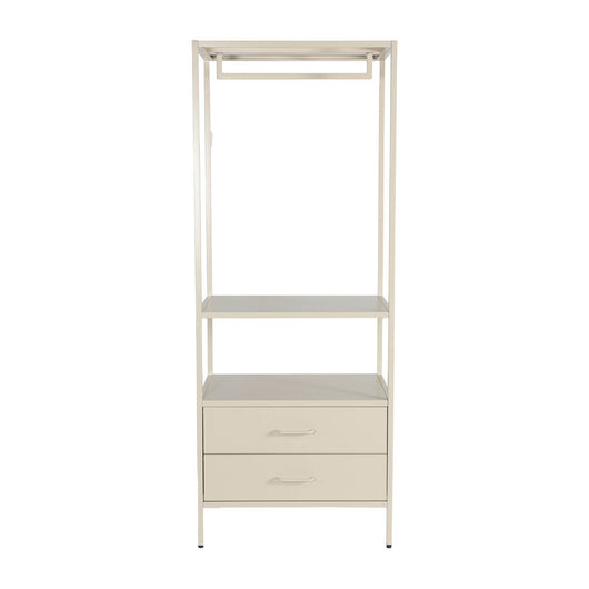 Mobile d'ingresso, appendiabiti in metallo con guardaroba e 2