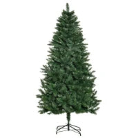 Albero di Natale Artificiale Pieghevole con Base Rimovibile 180cm - Verde