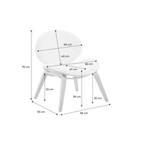 Poltrona con finiture effetto legno curvato e tessuto bouclé, quercia