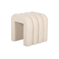 Pouf contemporaneo tessuto (set di 2), beige
