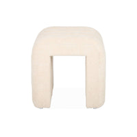 Pouf contemporaneo tessuto (set di 2), beige
