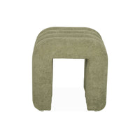 Pouf contemporaneo tessuto (set di 2), verde