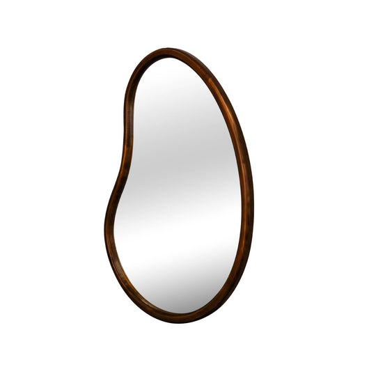 Specchio organico in legno di abete, 65cm, marrone