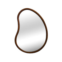 Specchio organico in legno di abete, 65cm, marrone