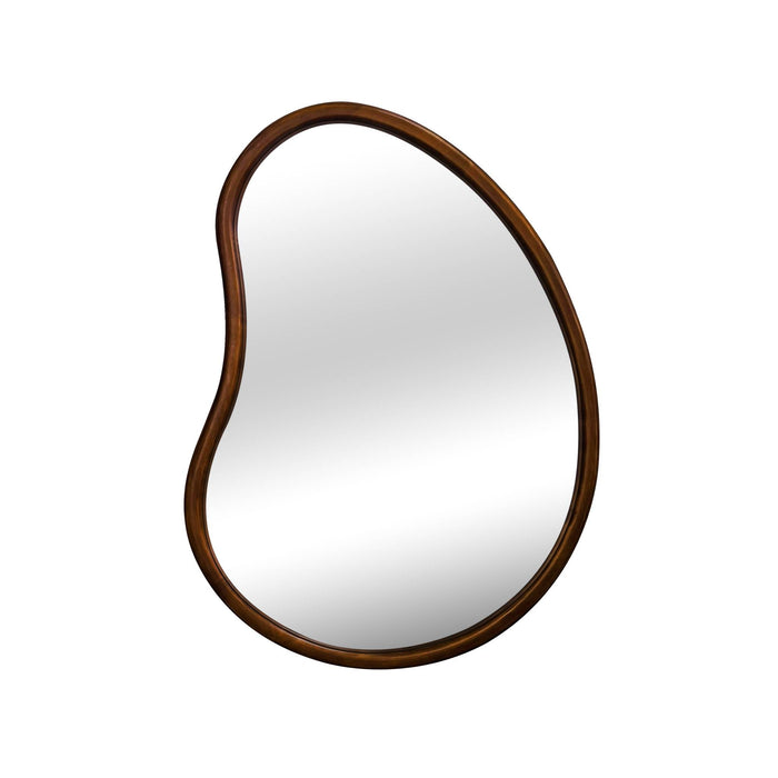 Specchio organico in legno di abete, 65cm, marrone