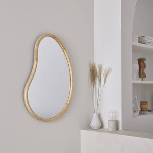 Specchio in legno di abete, 85cm, marrone naturale