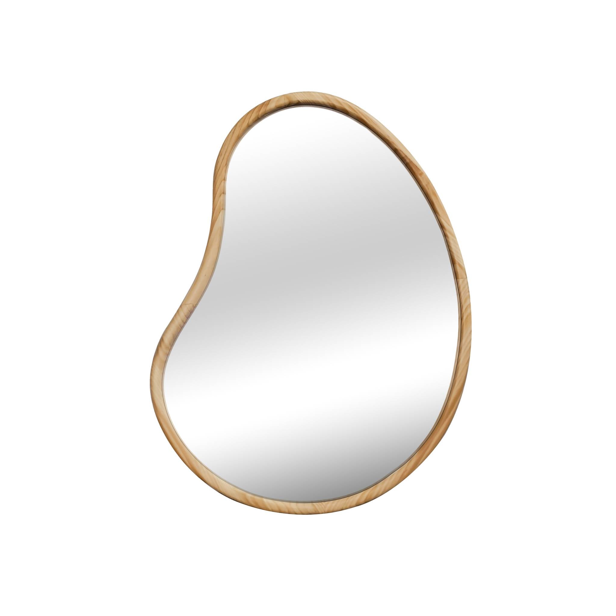 Specchio in legno di abete, 95cm, marrone naturale