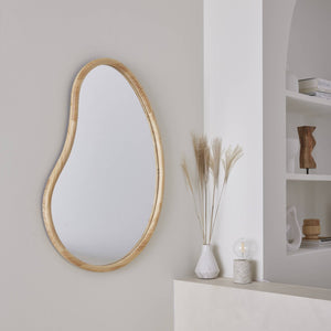 Specchio in legno di abete, 95cm, marrone naturale