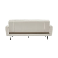Divano letto 2-3 posti bouclé, bianco