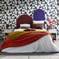 Set di 2 comodini effetto legno scanalato, 1 cassetto, 1 ripiano ,