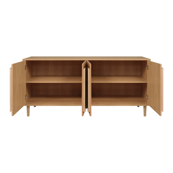 Credenza vintage effetto legno 4 ante 150cm