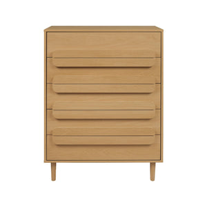 Cassettiera vintage effetto legno 5 cassetti, quercia