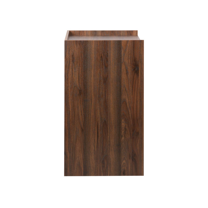 Scrivania decorazione legno 2 cassetti di stoccaggio, marrone