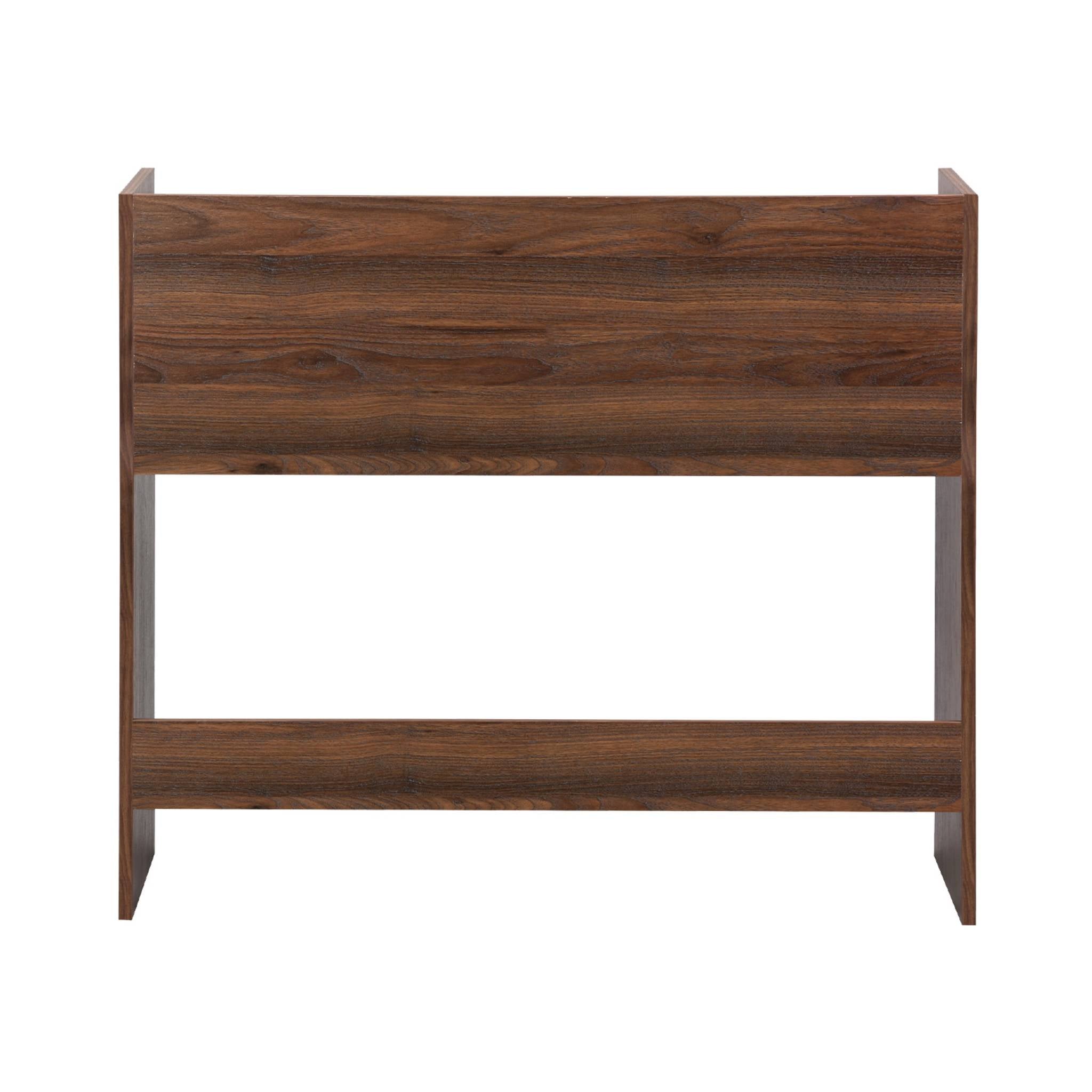 Scrivania decorazione legno 2 cassetti di stoccaggio, marrone