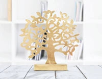Scultura Albero Gold cm 31X8,5X31,5