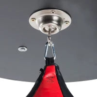 Piattaforma Boxe con Speedball Φ21 cm, Punching Ball per Allenamento Pugilato Arti Marziali, in Legno e Acciaio