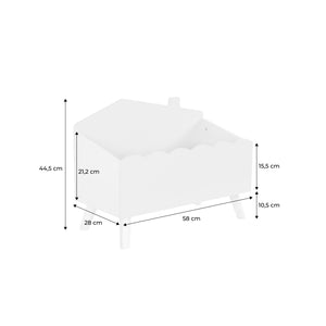 Contenitore per bambini, bianco