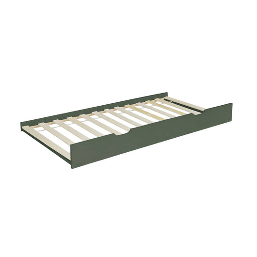 Cassetto letto per bambini roya in legno di pino naturale, verde