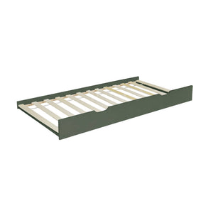 Cassetto letto per bambini roya in legno di pino naturale, verde