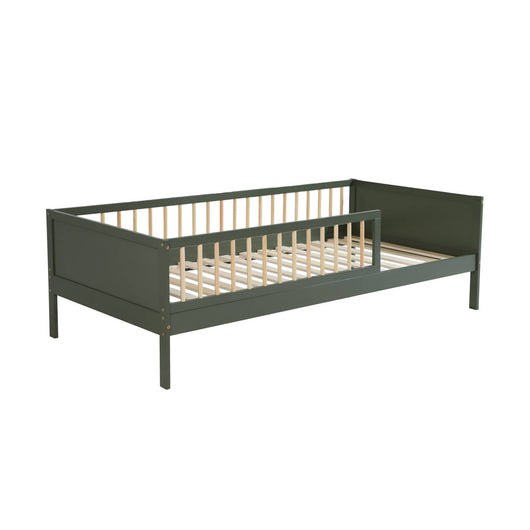 Letto bambino 90 x 190 cm pino naturale rete a doghe inclusa, verde