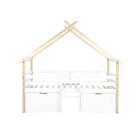 Letto per bambini 90 x 190 cm in legno di pino con rete a doghe