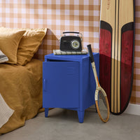 Comodino industriale, 1 anta, blu