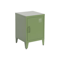 Comodino industriale, 1 anta, verde kaki