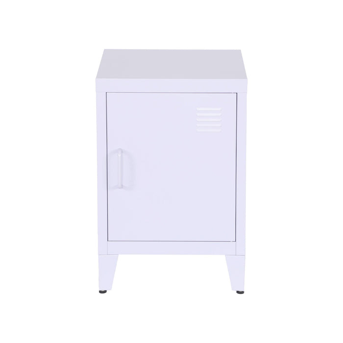 Comodino industriale, 1 anta, lilas