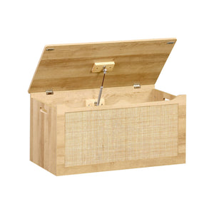 Scatola per giocattoli in legno per bambini, marrone naturale