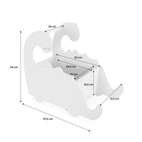 Scatola portagiochi con ruote per bambini dinosauri, verde