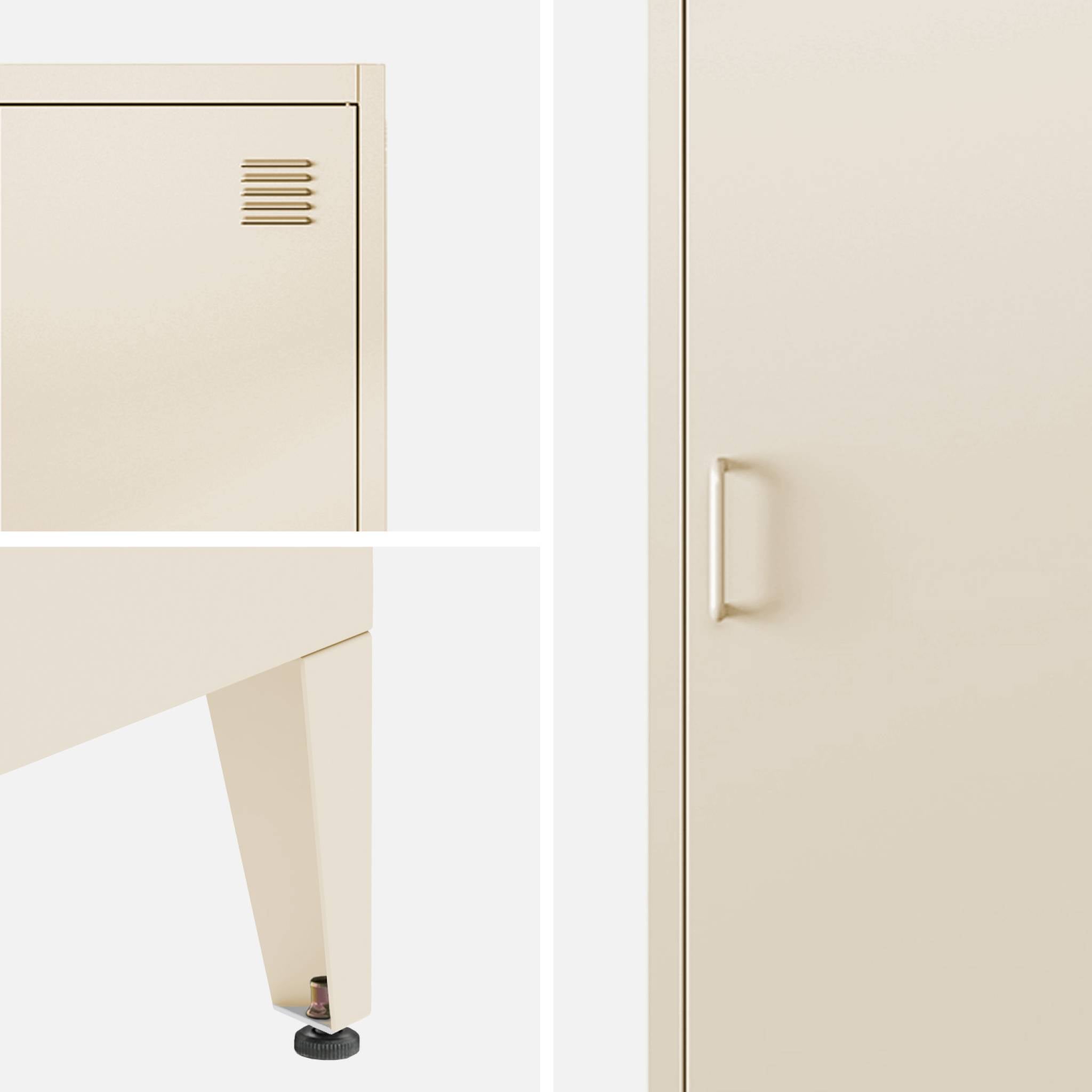 Armadio camera industriale con 4 vani, beige