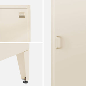 Armadio camera industriale con 4 vani, beige