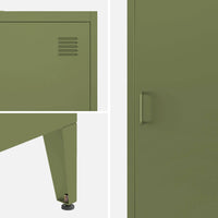 Armadio camera industriale con 4 vani, verde kaki