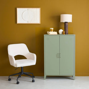 Cassettiera/armadio industriale in metallo 2 porte, verde