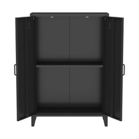 Cassettiera/armadio industriale metallo 2 ante, nero