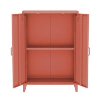 Cassettiera/armadio industriale metallo 2 ante, terracotta